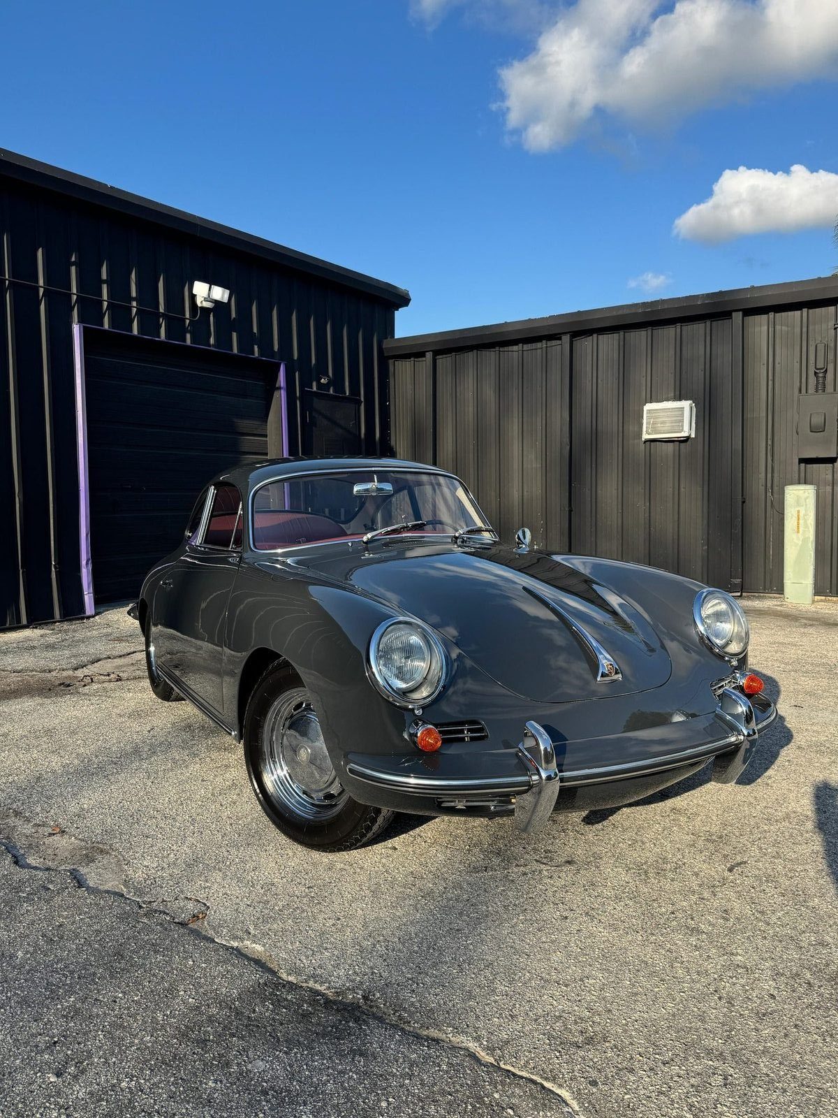 1964 Porsche 356 SC — final result, hand-buffed Slate Grey 6401