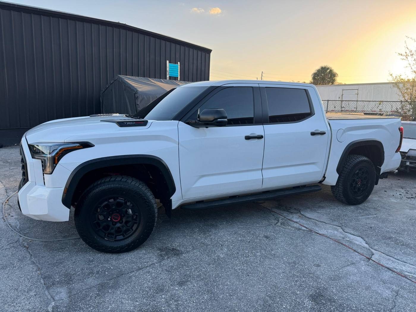 Toyota Tundra window tint installation in Maitland Florida