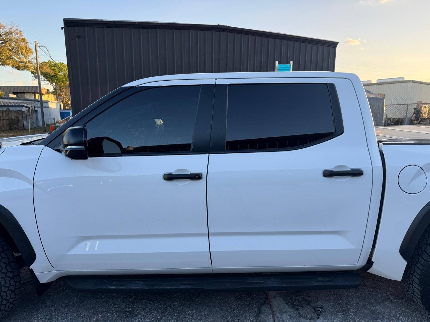 Toyota truck after window tint installation Central Florida